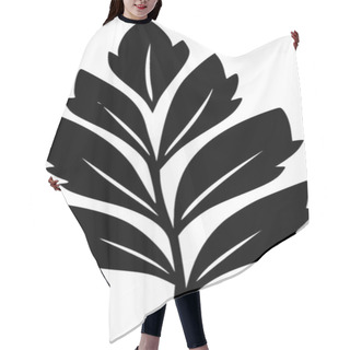 Personality  Leaf - Minimalist And Flat Logo - Vector Illustration Hair Cutting Cape