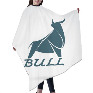 Personality  Vector Image Of An Bull Design On A White Background. Logo, Symb Hair Cutting Cape