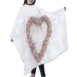 Personality  Heart On White Wall Hair Cutting Cape