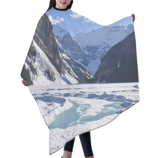 Personality  Rocky Mountains, Lake Louise In Winter Hair Cutting Cape
