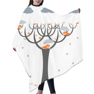 Personality  Rain Birds Hair Cutting Cape