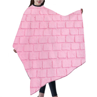 Personality  Pastel Pink Ordered Brick Wall Texture Background,backdrop For L Hair Cutting Cape