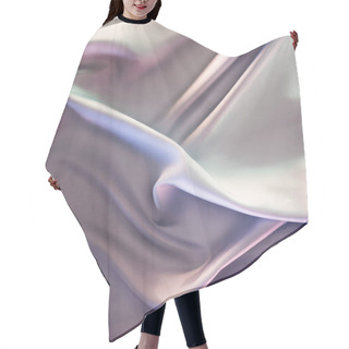 Personality  Light Violet And Beige Shiny Silk Fabric Background Hair Cutting Cape
