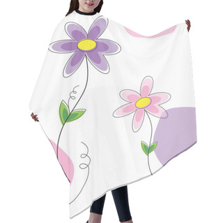 Personality  Spring Flowers Hair Cutting Cape