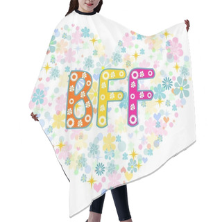 Personality  BFF. Best Friends Forever. Greeting Card. Hair Cutting Cape