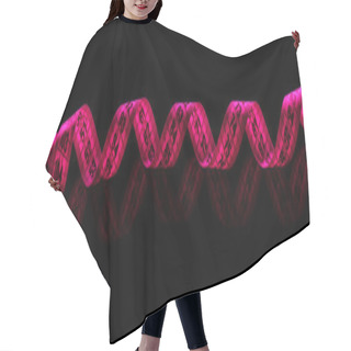 Personality  Measuring Tape On Black Background Hair Cutting Cape