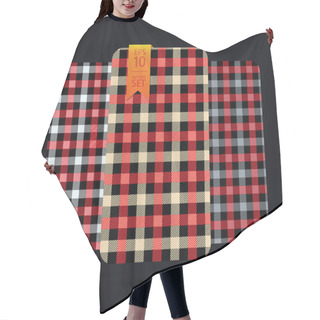 Personality  Modern Pixel Gingham Patterns Of Different Styles Hair Cutting Cape