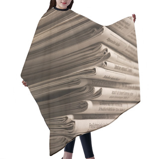 Personality  Lots Of Newspapers Hair Cutting Cape