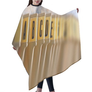 Personality  Alphabetical Filing Tray Hair Cutting Cape