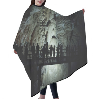 Personality  Tour Group In A Cave Hair Cutting Cape