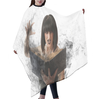 Personality  Woman With A Magic Book Hair Cutting Cape