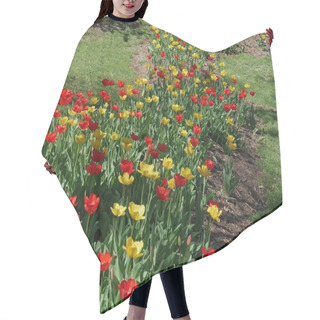 Personality  Colorful Tulip Flowers Hair Cutting Cape