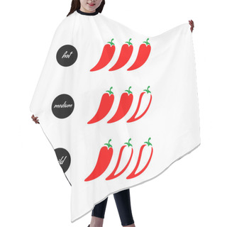 Personality  Hot Red Peppers Hair Cutting Cape