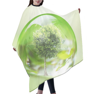 Personality  Tree In Water Drop Hair Cutting Cape