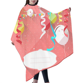 Personality  Sweet Birthday Background Hair Cutting Cape
