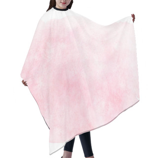 Personality  Watercolor Artistic Abstract Light Pink Painting Isolated On White Background. Hair Cutting Cape