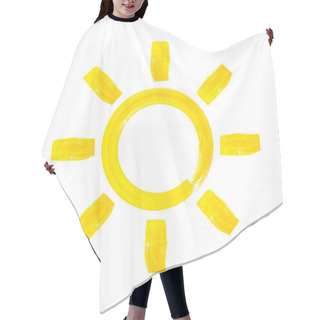 Personality  Watercolor Hand Drawn Summer Sun Hair Cutting Cape