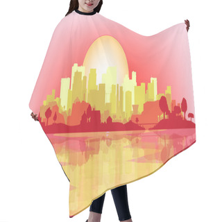 Personality  City At Dusk Hair Cutting Cape
