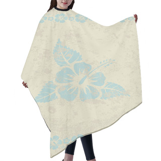 Personality  Vector Grungy Beige Aloha Background  Hair Cutting Cape