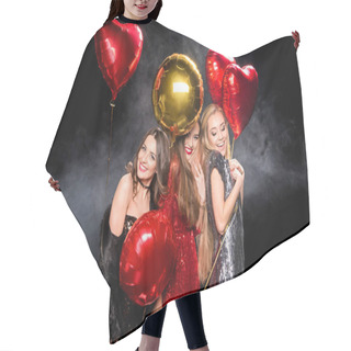 Personality  Gorgeous Women With Balloons  Hair Cutting Cape