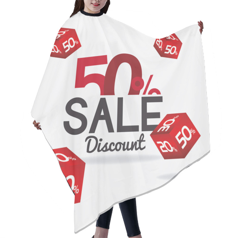 Personality  Shopping Sales Design. Hair Cutting Cape