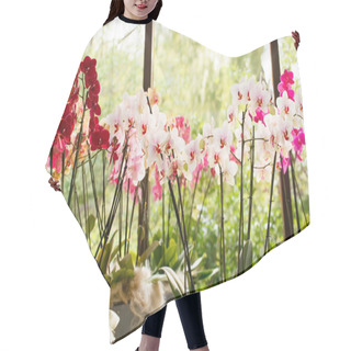 Personality  Orchid Flowers Hair Cutting Cape