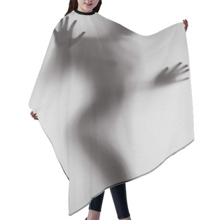 Personality  Female Body Silhouette Conceptual Shadow Clearance White Hair Cutting Cape