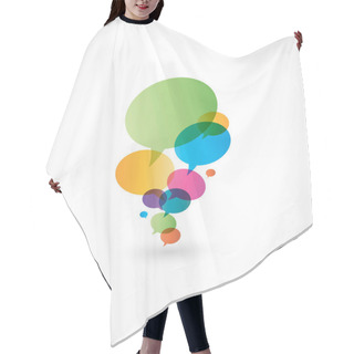 Personality  Bubbles Icon Hair Cutting Cape