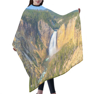Personality  Lower Falls Of The Grand Canyon Of The Yellowstone National Park Hair Cutting Cape