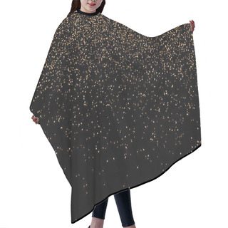 Personality  Glitter Gold Dust Hair Cutting Cape