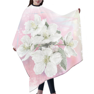 Personality  Apple Flower Blossoms In Full Bloom   Hair Cutting Cape