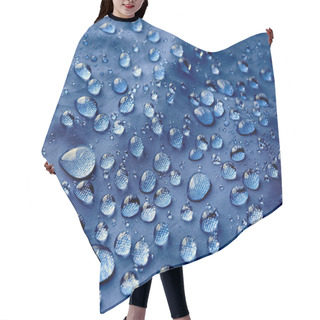 Personality  Rain Water Droplets On Waterproof Fabric. Hair Cutting Cape