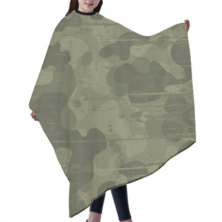 Personality  Camouflage Military Background. Vector Illustration, EPS10 Hair Cutting Cape