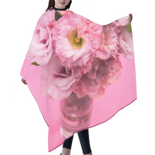 Personality  Beautiful Pink Flowers Hair Cutting Cape