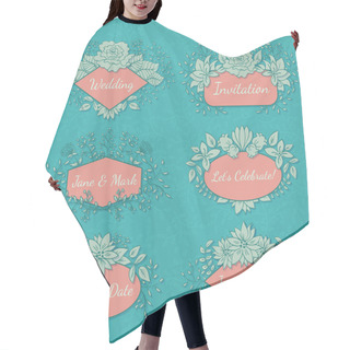 Personality  Floral Frame Collection Hair Cutting Cape