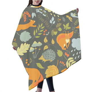 Personality  Cute Forest Animals Hair Cutting Cape