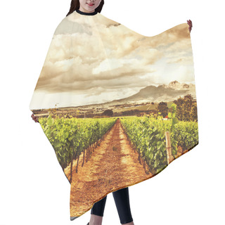Personality  Beautiful Grape Valley Hair Cutting Cape