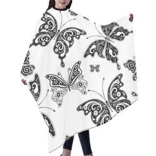 Personality  Seamless Graphic Pattern Hair Cutting Cape