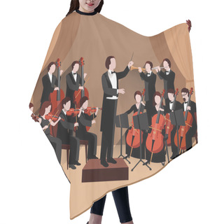 Personality  Symphonic Orchestra Flat Hair Cutting Cape