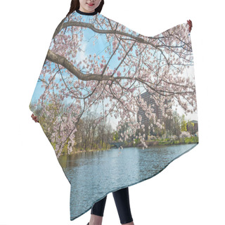 Personality  Cherry Blossom Branch  Hair Cutting Cape