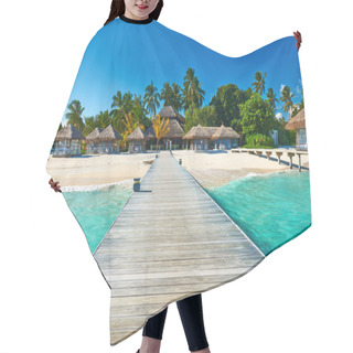 Personality  Beautiful Beach With Jetty Hair Cutting Cape