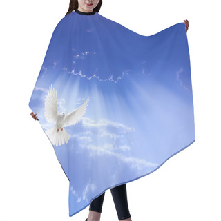 Personality  White Dove Flying In The Sky Hair Cutting Cape