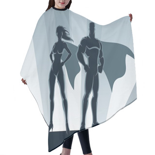 Personality  Superhero Couple Hair Cutting Cape