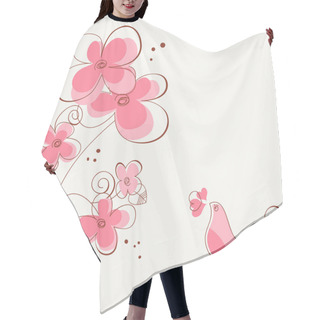 Personality  Flowers And Bird Love Story Hair Cutting Cape