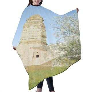 Personality  Front View Of Trees And Fairy Chimney Under Blue Sky, Cappadocia, Turkey Hair Cutting Cape