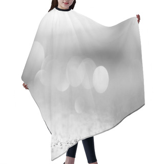 Personality  Abstract Glowing Blurred Silver Festive Background Hair Cutting Cape