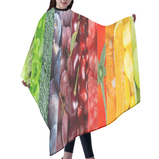 Personality  Fruit And Vegetable Background Hair Cutting Cape