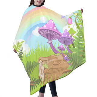 Personality  Fantasy Landscape Hair Cutting Cape