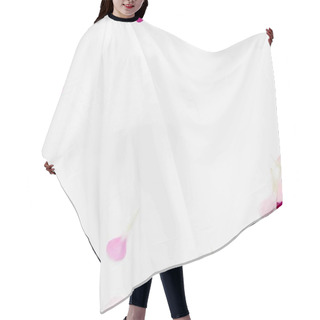 Personality  White Space With Flower Petal Border Hair Cutting Cape