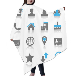 Personality  Contact Icons - Reflection Theme Hair Cutting Cape